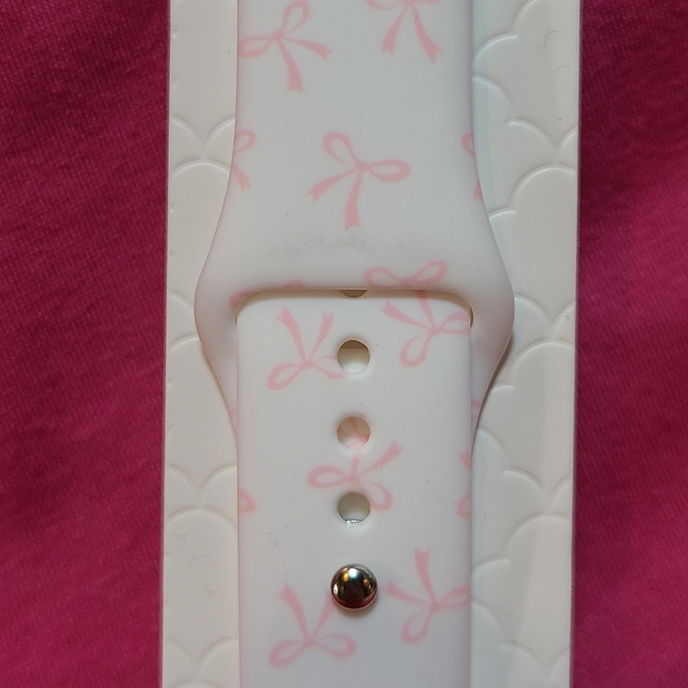 Altar'd State Apple Watch Band - With Pink Bows -Bonus Screen Protector - Picture 2 of 6